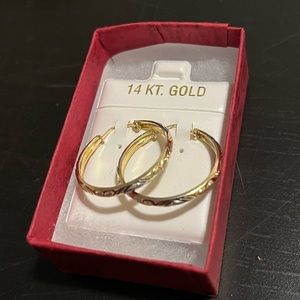 14 kt. Gold Hoop Earrings